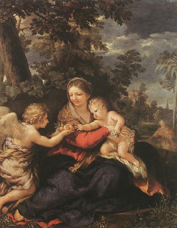 Pietro da Cortona Holy Family Resting on the Flight to Egypt Sweden oil painting art